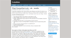 Desktop Screenshot of lotushints.com